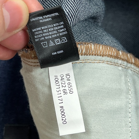 Express '70s Flare Mid Rise Jeans‎ Women's 6R Dark Blue Wash Denim Stretch Pant - Picture 6 of 16